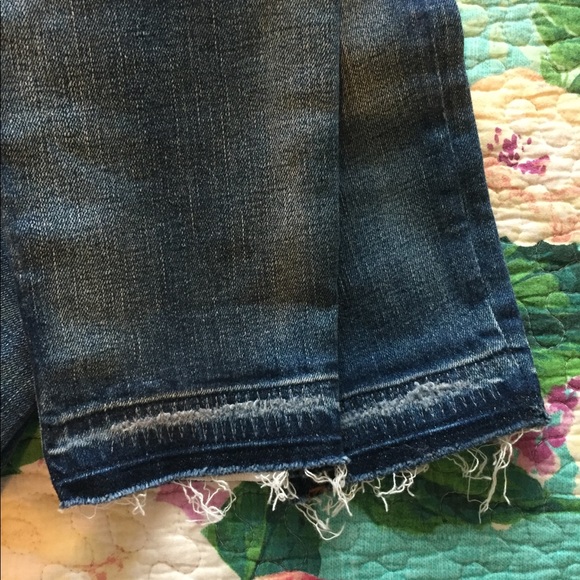 Distressed madewell skinny raw hem jeans - Picture 3 of 6